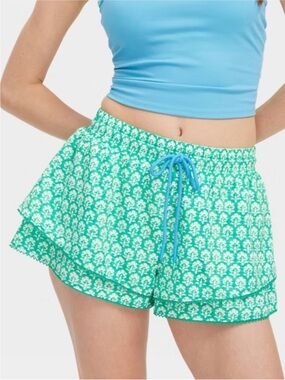 Roller Rabbit x Target Women's Stamped Floral Drawstring Shorts 1X NWOT